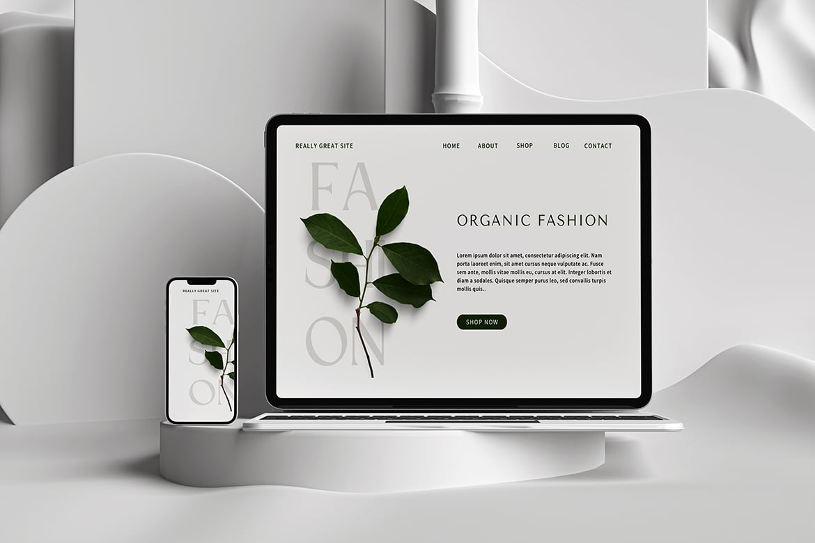 iPad Pro with Smartphone Mockups（515264）